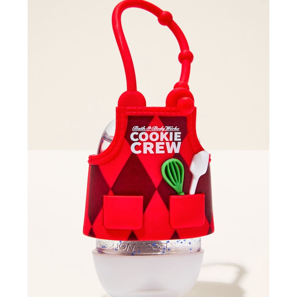 Red Cookie Crew Hand Sanitizer Holder